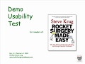 Usability Test Demo by Steve Krug