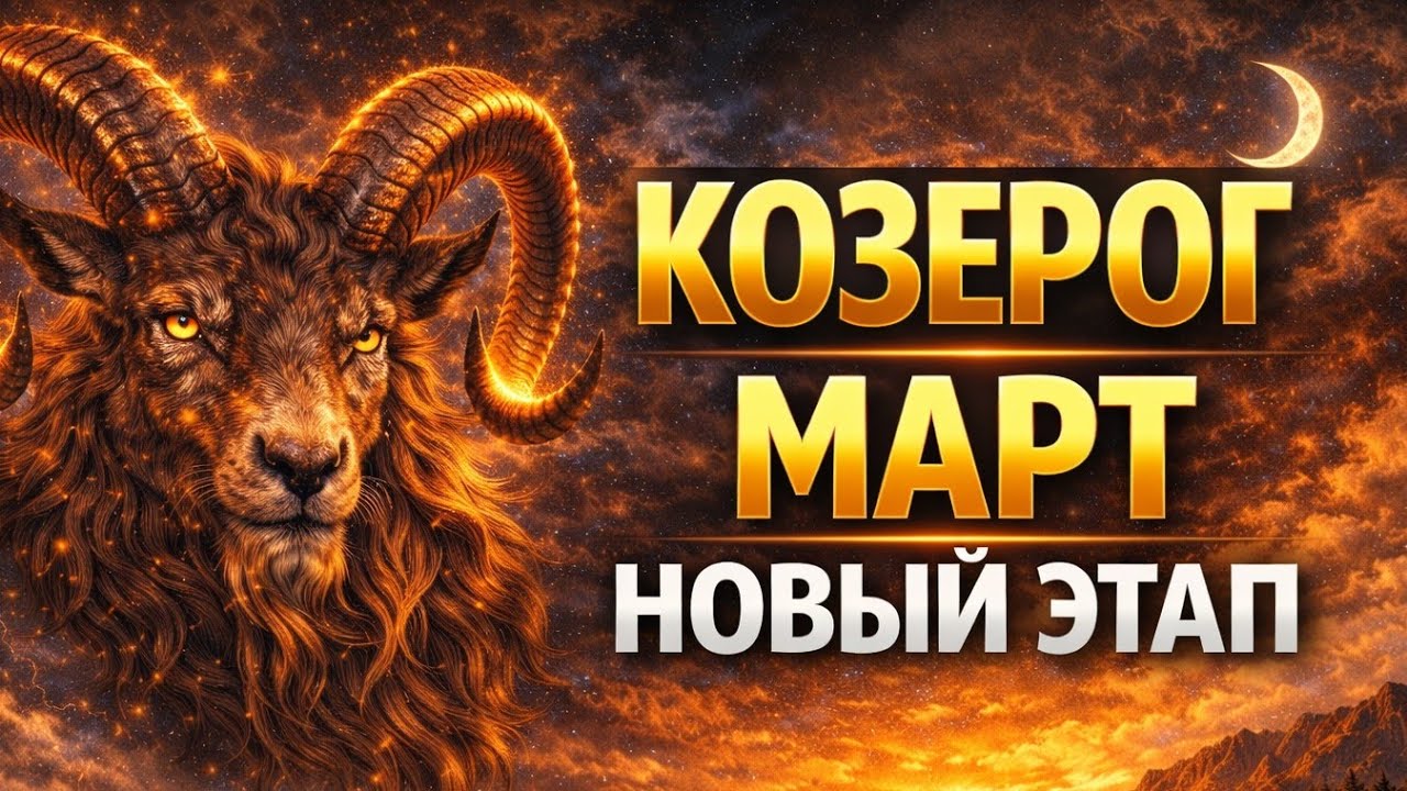 Козерог. Март — обратного пути уже нет. Всё начинается сейчас. Гороскоп на сегодня для Козерога. 