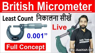 important Topic British Micrometer Full Concept || Least Count  निकालना सीखें & All Details screenshot 3