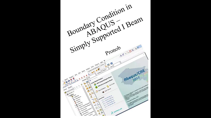 Simply Supported Boundary Condition I Beam in ABAQUS