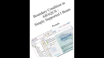 Simply Supported Boundary Condition I Beam in ABAQUS