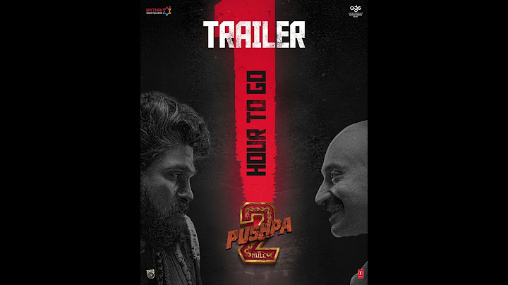 Pushpa 2 - The Rule | One Hour to go | Trailer Today at 6.03 PM | Allu Arjun |Sukumar |Rashmika |DSP