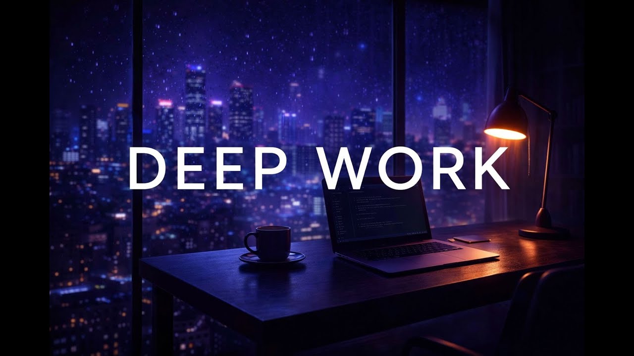 Deep Work Ambient Music | Calm Focus for Coding, Study & Late Night Work
