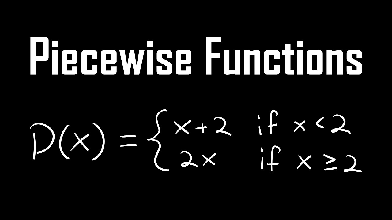 Piecewise Functions | How to Graph and Evaluate Them Easily - YouTube