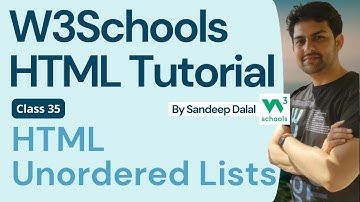 HTML Tutorial - HTML Unordered Lists - W3Schools - In Hindi & English
