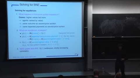 Jason Hartline: "Approximation in Mechanism Design" Part I