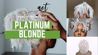 How I dyed my hair ICY Platinum Blonde