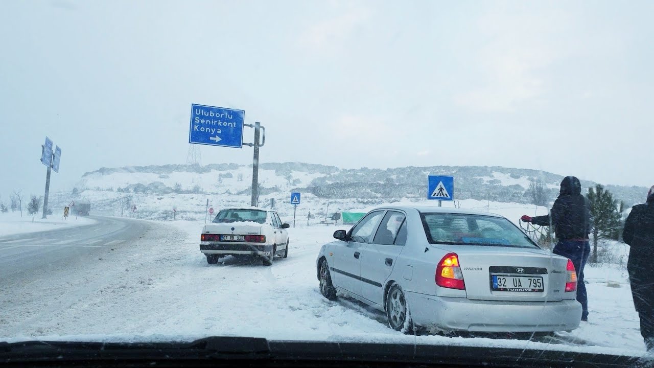 ❄Karda Sürmeyi Sevenlere ~ Huzur~Yol Manzaraları- Kış Lastikleriyle  Güvenli Sürüş- Ankara Yolu