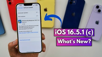 iOS Security Response 16.5.1 (c) Update Released | What