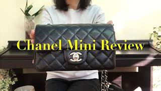 Chanel Mini Rectangular In Black Caviar Review || What Fits Inside