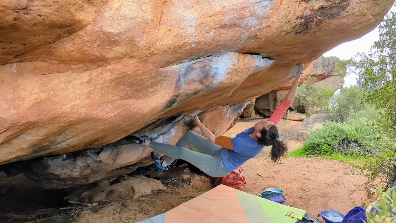 Ramskop (7a+) - Powerlines - Rocklands [Ange]