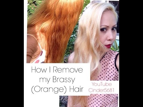 How I Remove The Brazzines Orange Of My Hair Youtube