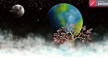 How to draw digital painting | Mobile Phone art | Infinite Painter Tutorial |