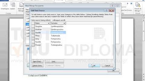 The document has already been defined as a letter. Set the colleagues file saved in the...