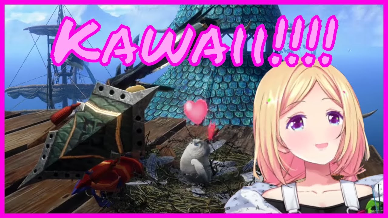 Akirose is feeding a Owl [Hololive, Monster Hunter]