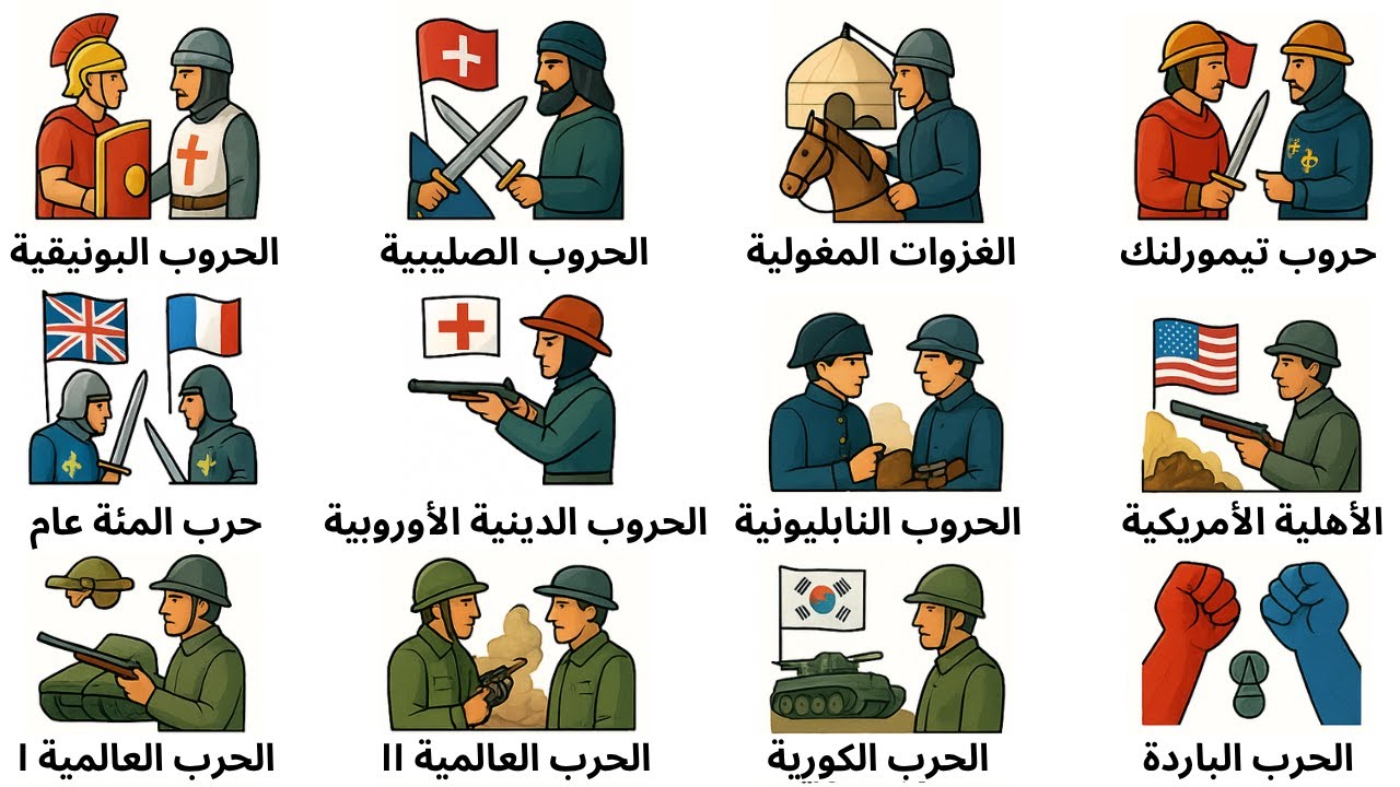 أخطر الحروب التي كادت تفني البشرية عبر التاريخ في 9 دقائق