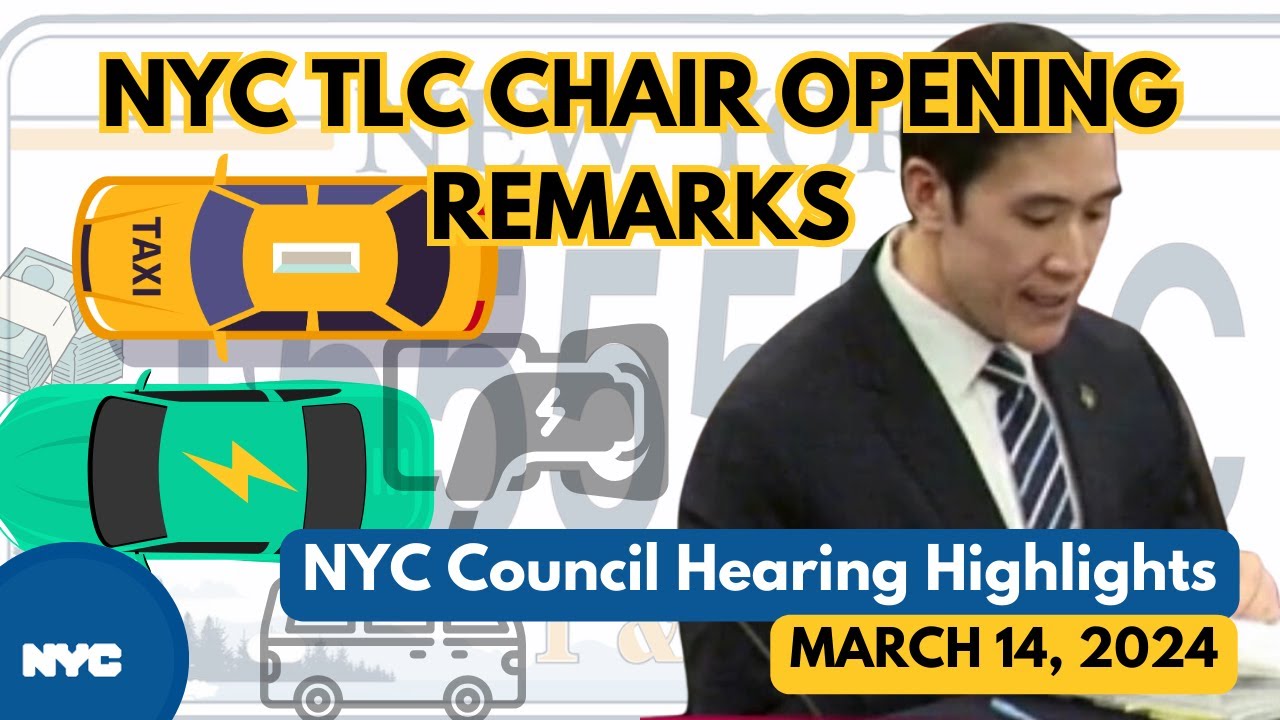 🏛️🗣️ NYC TLC Chair Do Speaks About Taxi Medallions, EV Plates, Charging