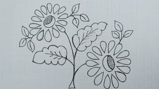 Hand embroidery: Beautiful and Easy Flower Embroidery Design Tutorial - Embroidery Queen Patterns