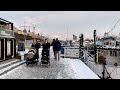 Sweden, Stockholm: Strandvägen Snow Walk 2021.