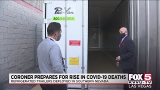 Clark County Coroner acquires refrigerated storage units anticipating a rise in COVID-19 deaths
