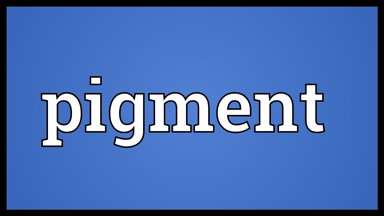 Pigment Meaning - YouTube