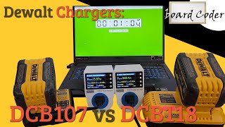 Dewalt chargers:  DCB107 vs DCB118
