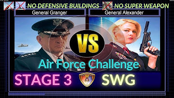 Air Force Challenge Hard Difficulty - Stage 3: SWG C&C Generals Zero Hour Gameplay
