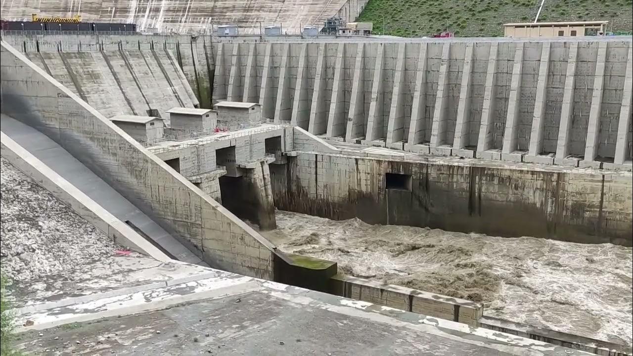 OPENIG DAM SPILLWAY FOR RESERVOIR CLEANING YouTube