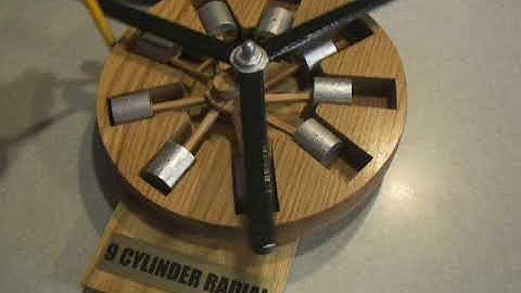 9 cylinder radial engine model