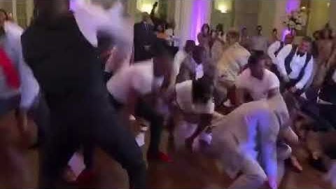 The Alphas From Alpha Phi Alpha Turn Up At A Wedding With Party Stroll Hop