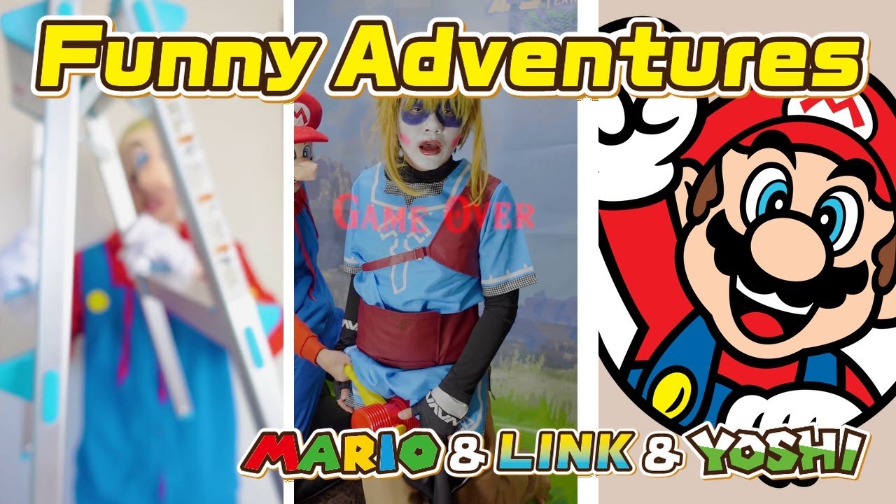 The Funny Adventures of Mario & Link ＆ Yoshi 🤣 ＃4454 - YouTube