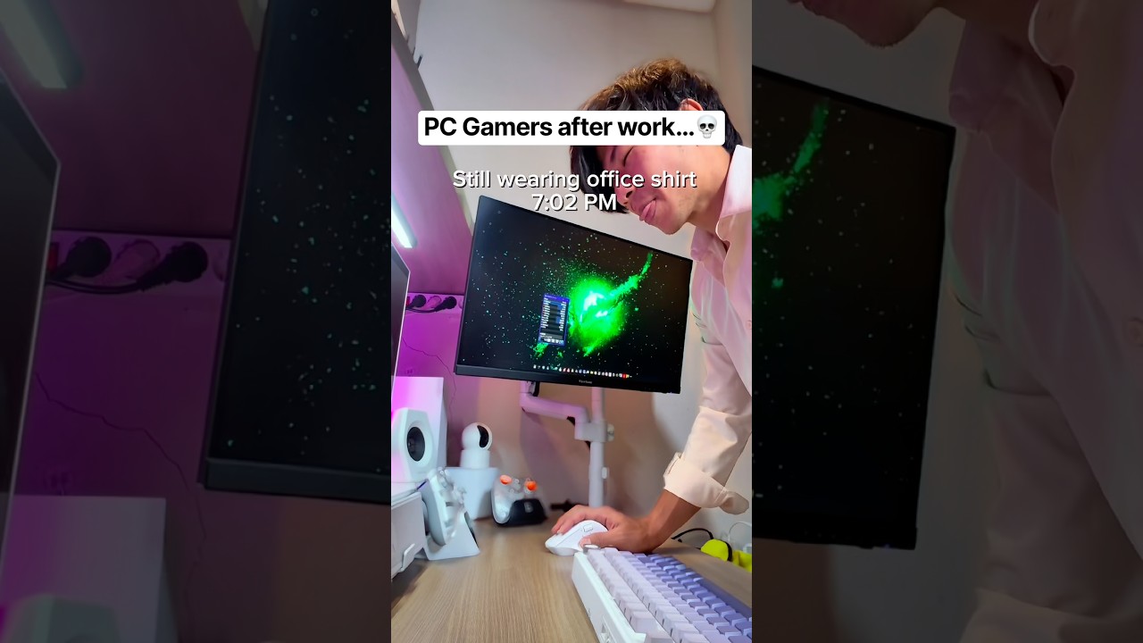 Life of PC GAMERS after Work … #PCGaming #PCGamer #GamingHumor #GamingLife #gaming
