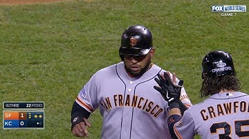 WS2014 Gm7: Giants score two runs in the 2nd inning