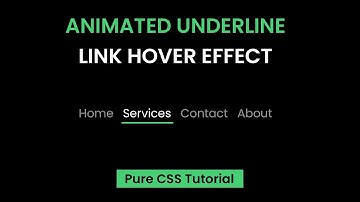 Animated Underline Link Hover Effect | CSS Tutorial