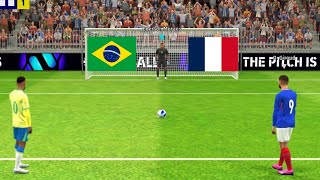Neymar vs Mbappe Match | Brazil vs France Match | Penalty Shootout Match | Efootball gameplay |