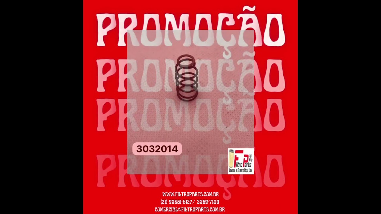 MOLA DE COMPRESSÃO 3032014 PARA MOTOR CUMMINS DA LINHA PESADA .