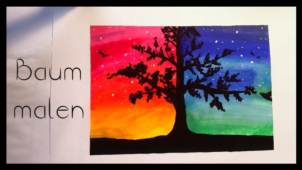 Baum Malen Painting Art Youtube