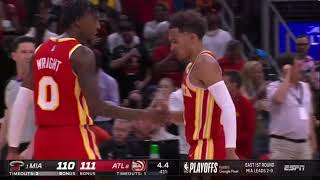 State Farm Arena Goes INSANE for Hawks Win Over the Heat! (Crazy final minutes)
