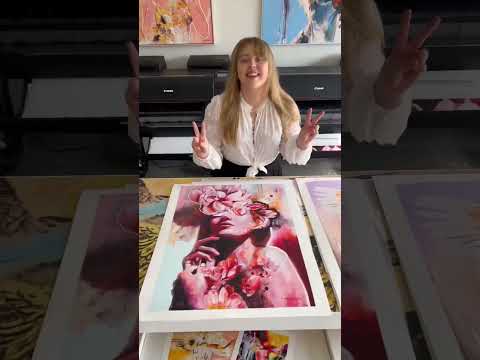 How I make fine art prints🛍️ #art