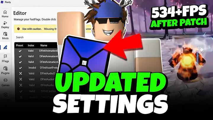 UPDATED Plexity Fast Flags Settings for Roblox After the Patch! 🤯 (FPS BOOST + LOW PING)