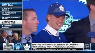2018 NHL Draft: Toronto Maple Leafs Select Rasmus Sandin