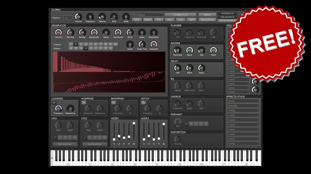 TUNEFISH SYNTH V4 [100FREE] By Tunefishsynth💥ฟรี... YouTube