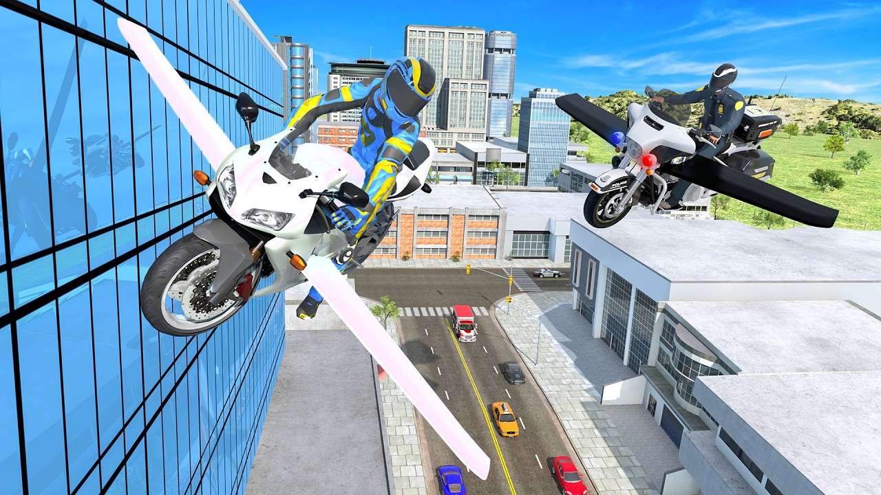 Flying Motorbike Simulator 4