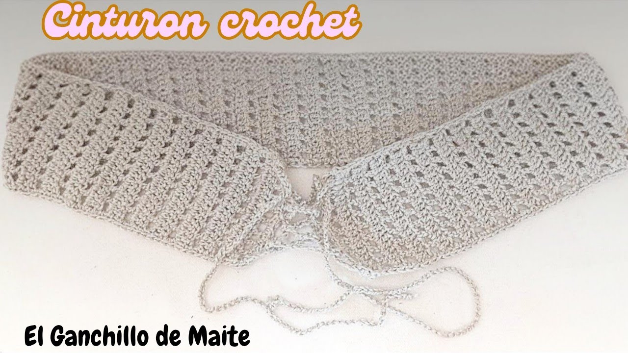 Cinturon de crochet paso a paso . El Ganchillo de Maite
