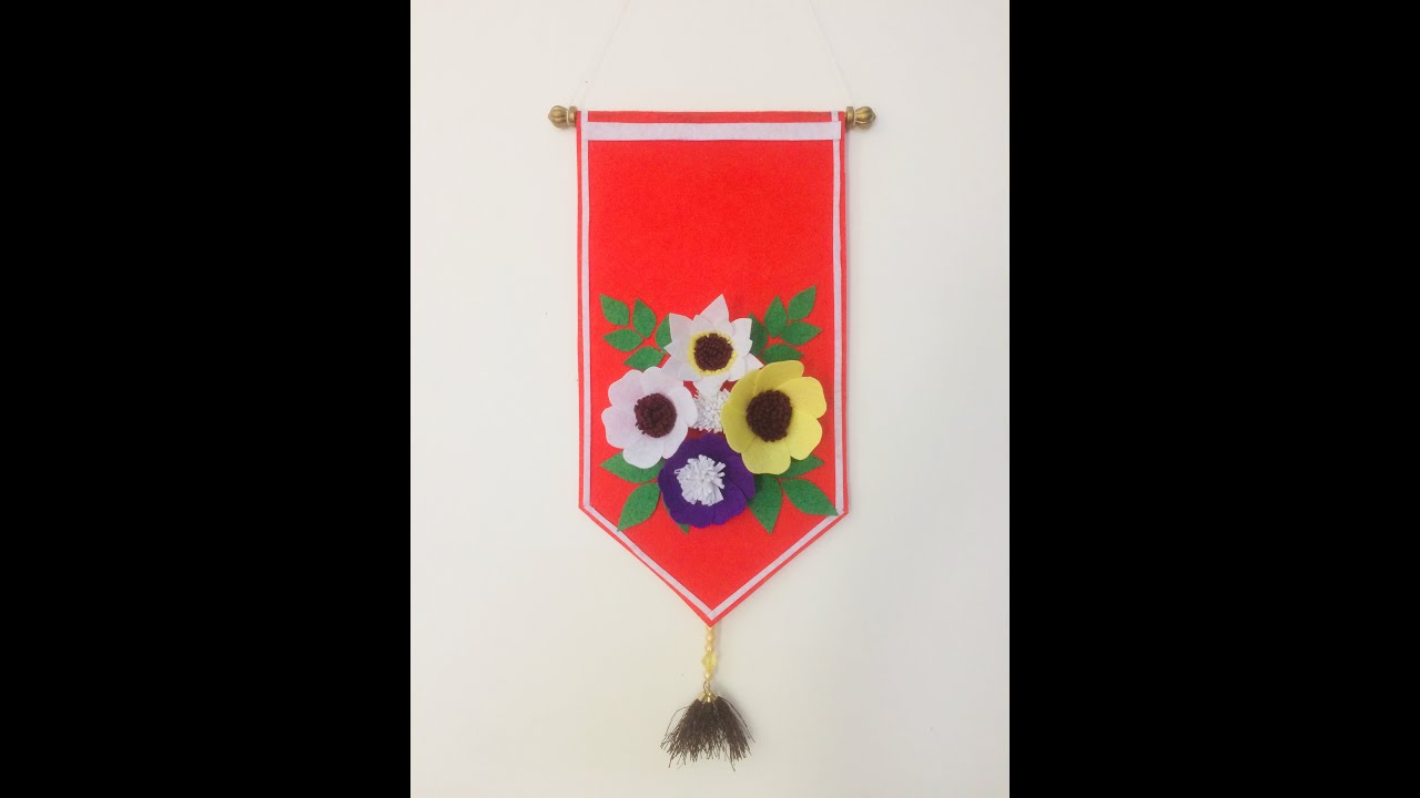 FELT WALL HANGING FELT ART ART IN THE HEART YouTube