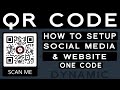  how to setup and promote  social media pages and website with qr code