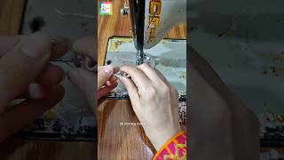 Turn fabric straps fast using a safety pin. 🧷🧶🧵 #FabricStraps #DIYSewing #EasySewing #SafetyPinHack