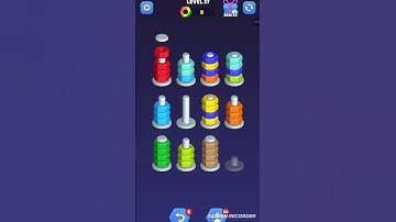 NUT SORT Level 37 #games #gaming #gameplay #tiktok #puzzle #shorts #baby #top #usa #puzzlegame#gamer