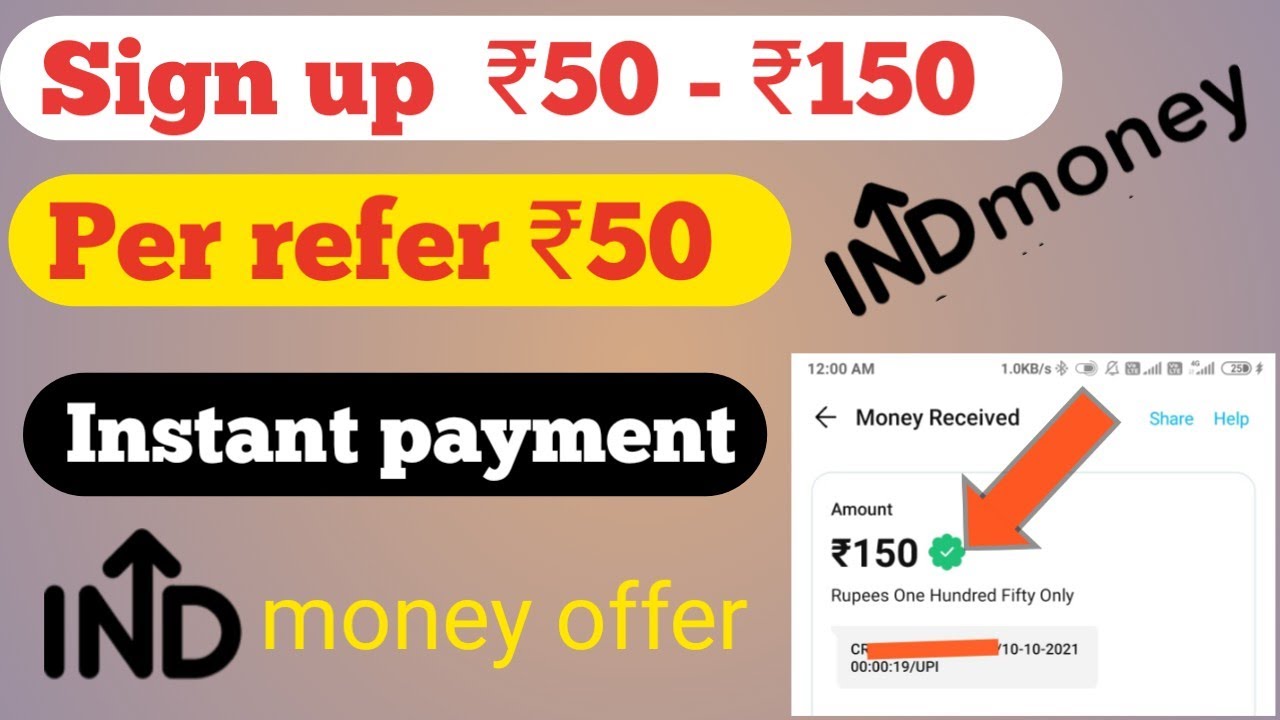 Indmoney Referral Code Refer And Earn New Offer Today Refer And Earn App Loot Offer Today Youtube