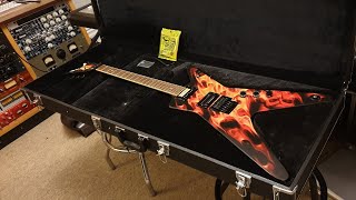 Dean ML Dimebag Darrell Dime-O-Flame Pantera Signature Guitar Up Close Video Review